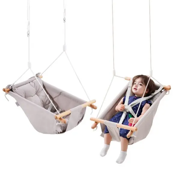 VEVOR Rapid Canvas Hammock Swing 3 Modes Baby Swing 5-Point Harness Indoor Outdoor, FBDCQQZYFBZYMBCRWV0