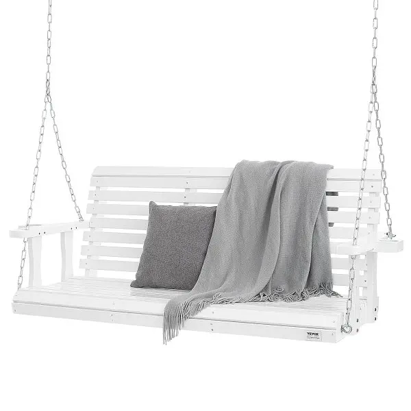 VEVOR Standard Wooden Porch Swing 5.5 ft, Patio bench swing Courtyard & Garden, Enhanced 880 lbs Strong Load Capacity,...