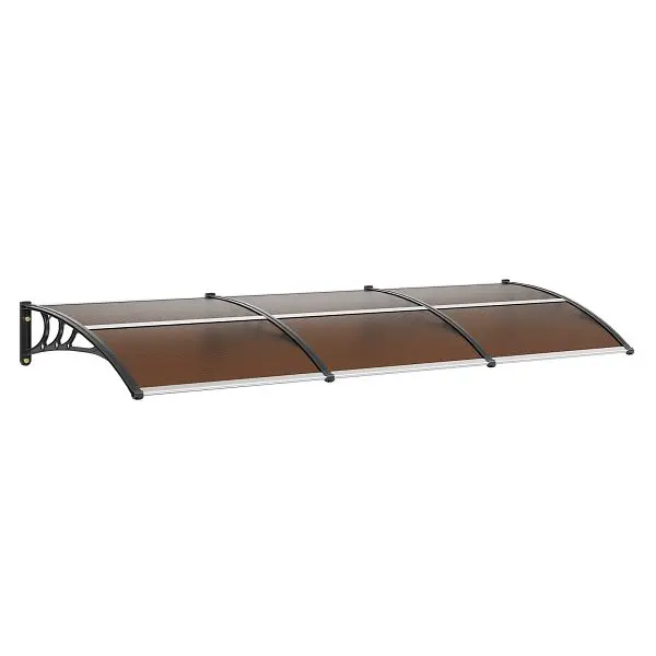 VEVOR Window Door Awning Canopy 40" x 120", UPF 50+ Polycarbonate Entry Door, MCZYPYCZ40120RAR3V0