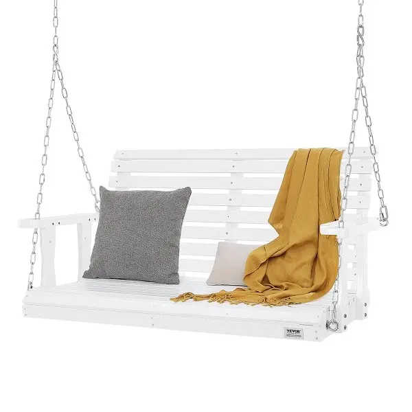 VEVOR Wooden Porch Swing 4 ft, Patio bench swing Courtyard & Garden, Enhanced 880 lbs Strong Load Capacity, MLQQCMK4YC...