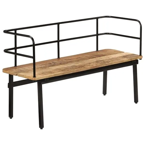 vidaXL Heavy-Duty Bench 47.2"x15.7"x27.6" Solid Mango Wood, Brown colored, 247807