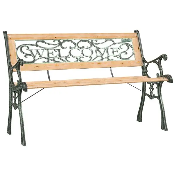 vidaXL Patio Bench 48" Solid Firwood, Beige colored, 317118