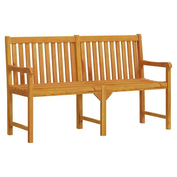 vidaXL Patio Bench 59.1" Solid Acacia Wood, Bronze colored, 316611