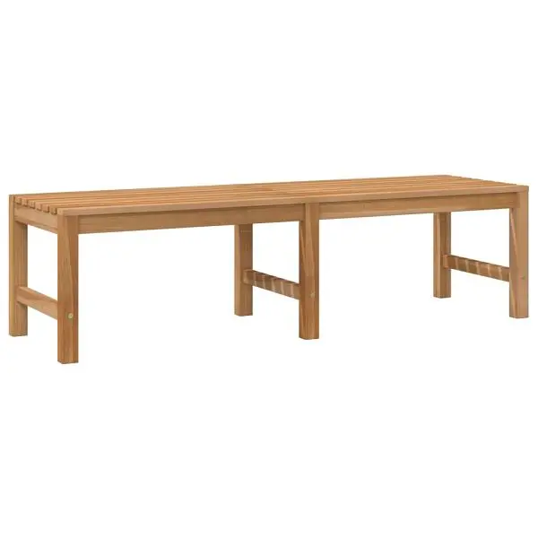 vidaXL Patio Bench 59.1" Solid Teak Wood, Brown colored, 316627