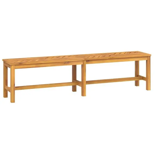 vidaXL Patio Bench 70.9" Solid Wood Acacia, Bronze colored, 362239
