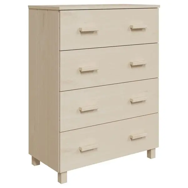 vidaXL Sideboard HAMAR Honey Brown 31.1"x15.7"x40.7" Solid Wood Pine, 340424