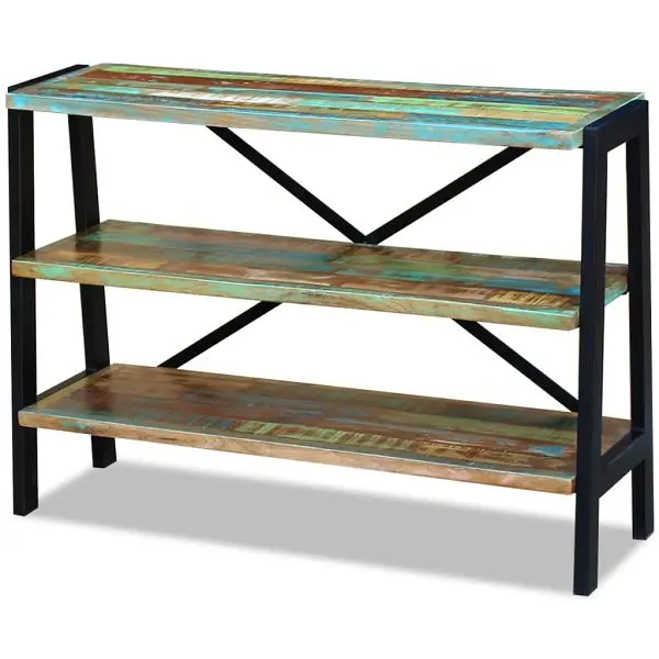 vidaXL Sideboard 3 Shelves Solid Reclaimed Wood, Multicolour colored, 243274