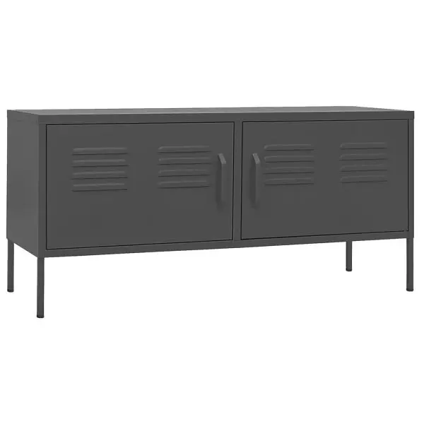 vidaXL TV Stand Anthracite 41.3"x13.8"x19.7" Alloy Steel, 336231