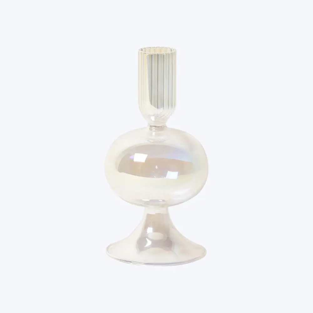 Bulb Glass Candlestick