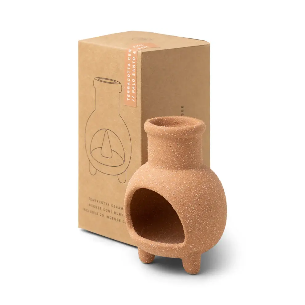 Chiminea Porcelain Incense Cone Holder