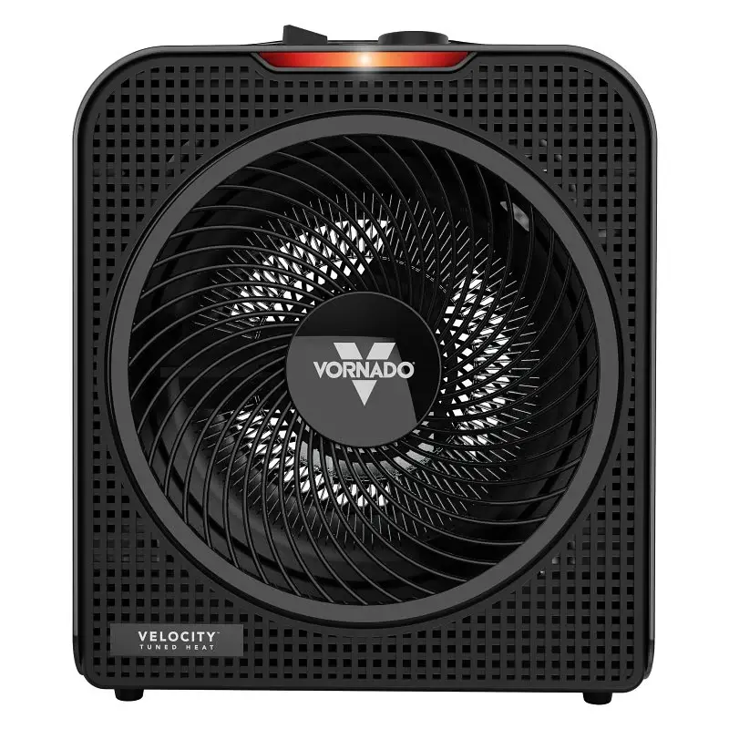 Vornado EH1-0192-06 Intact Room Electric Heater, 12.5 , 120 V, 1500 W, 5118 Btu Heating, 3-Heating Stage, Black