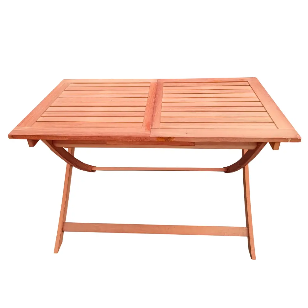 Foldable Patio Dining Place 1 Dining Table, Indoor And Outdoor Use, Solid Wood - Teak