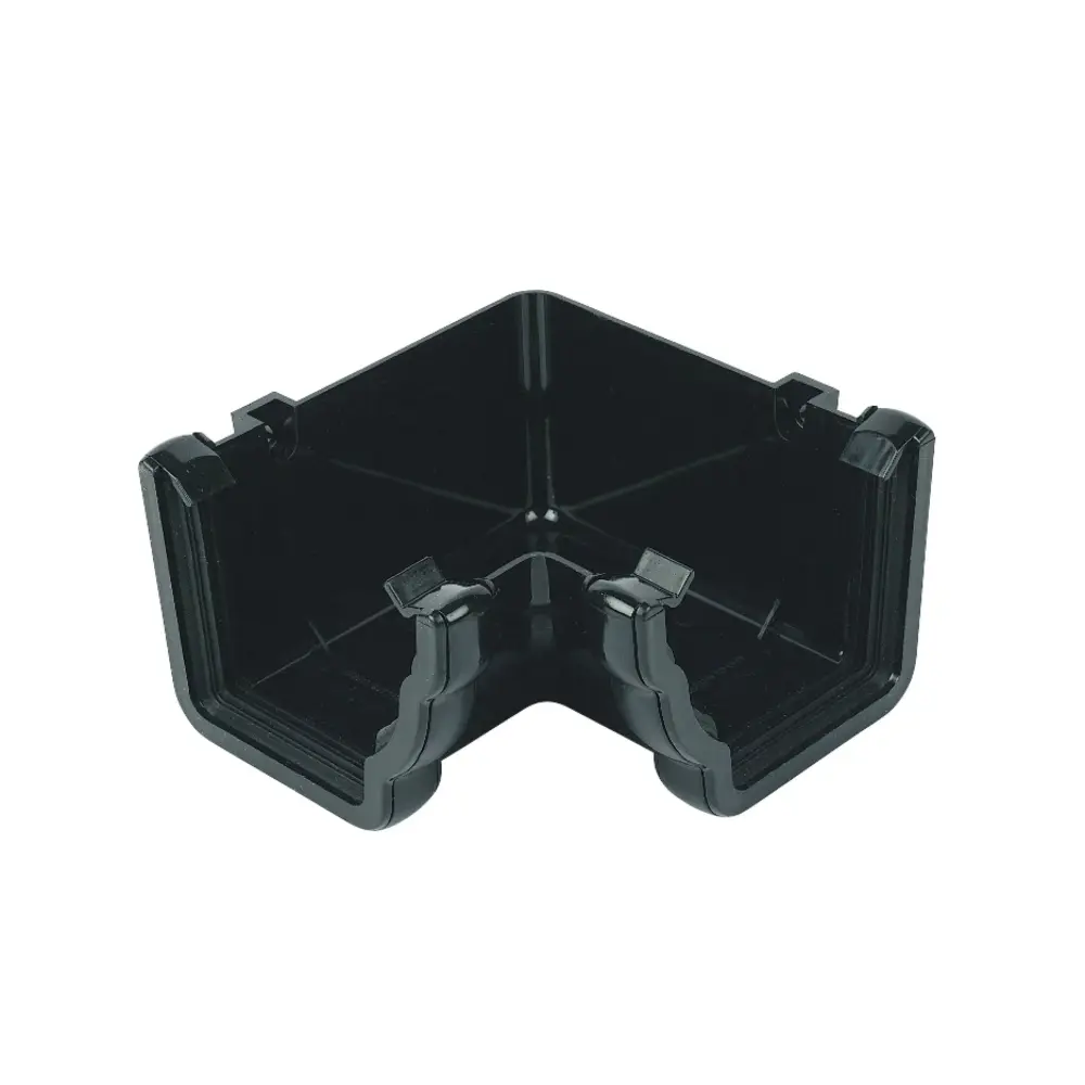 FloPlast Niagara 90 Degree Internal Angle Jet-black (Pack 10)