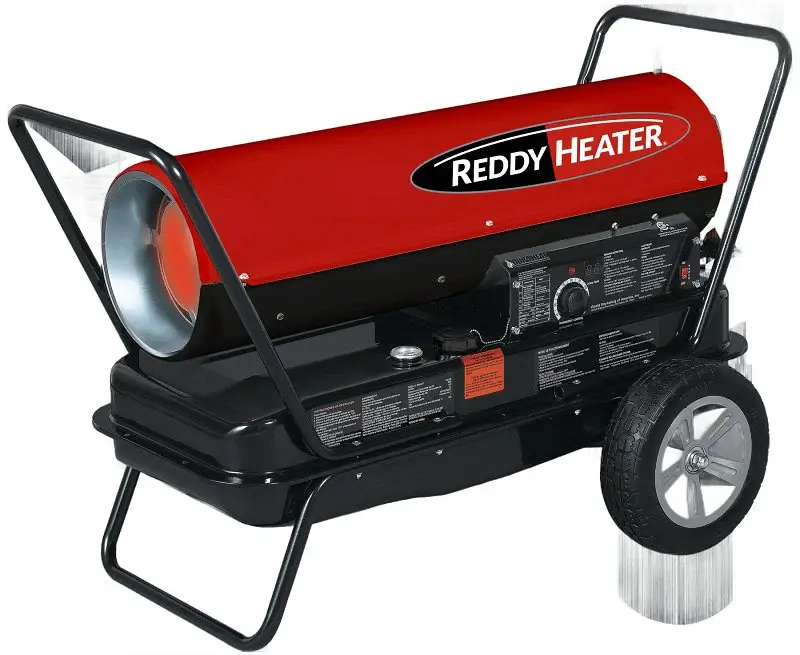 Dura Heat DFA135C Kero Forced Air Heater Thermostat, 10 gal Fuel Tank, Kerosene, 135000 Btu, Pearl