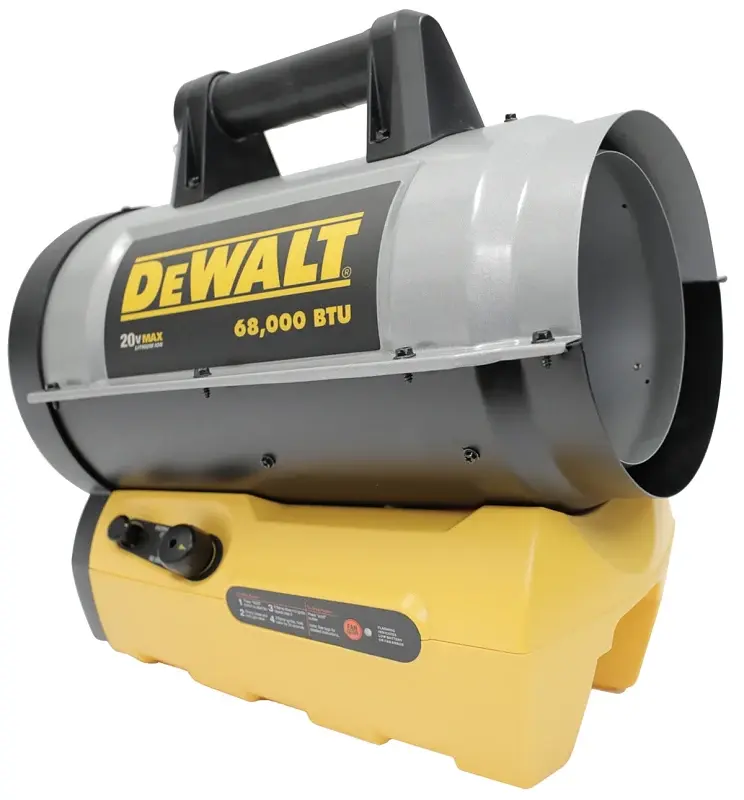 Mr. Heater F340661 Portable Forced Air Heater, 20 lb Fuel Tank, Propane Gas, 68,000 Btu BTU, 1700 sq-ft Heating Area