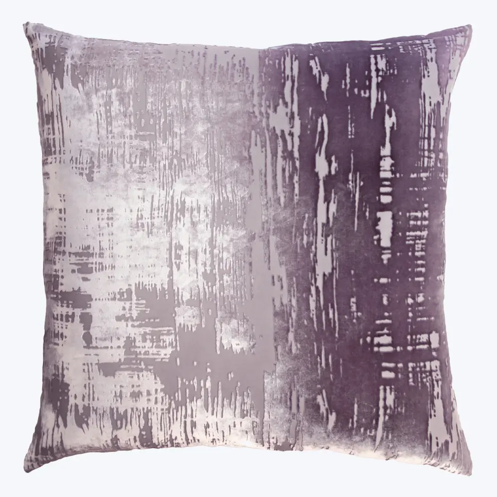 Brushstroke Soft-touch Pillow, Thistle