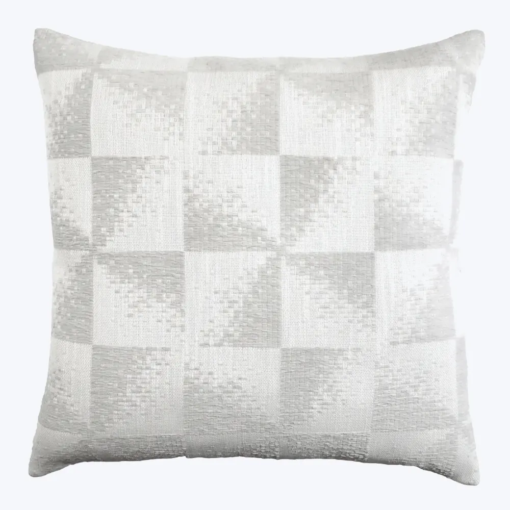 Checkmate Velour Pillow, Shell Outdoor Patio