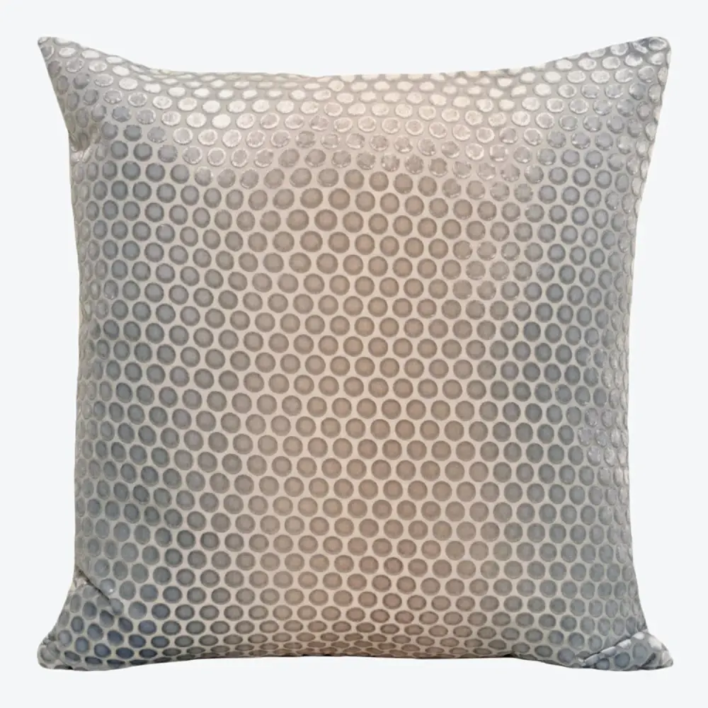 Dots Velvet Pillow, Robin's Egg