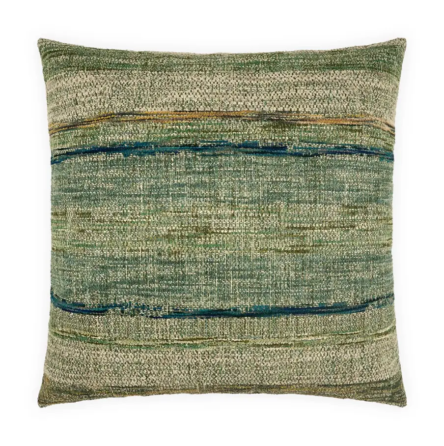 Embroidered Sansone Pillow, Peacock