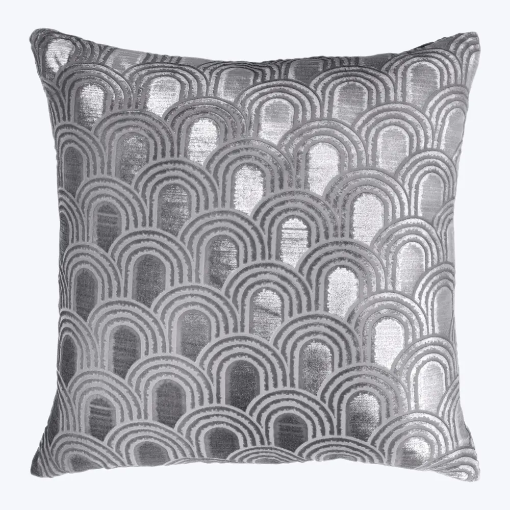 Endless Velvet Pillow Silver