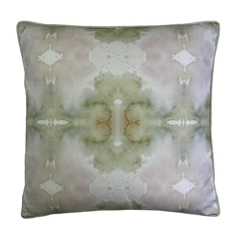 Handcrafted Designer Fiona Celery Pillow
