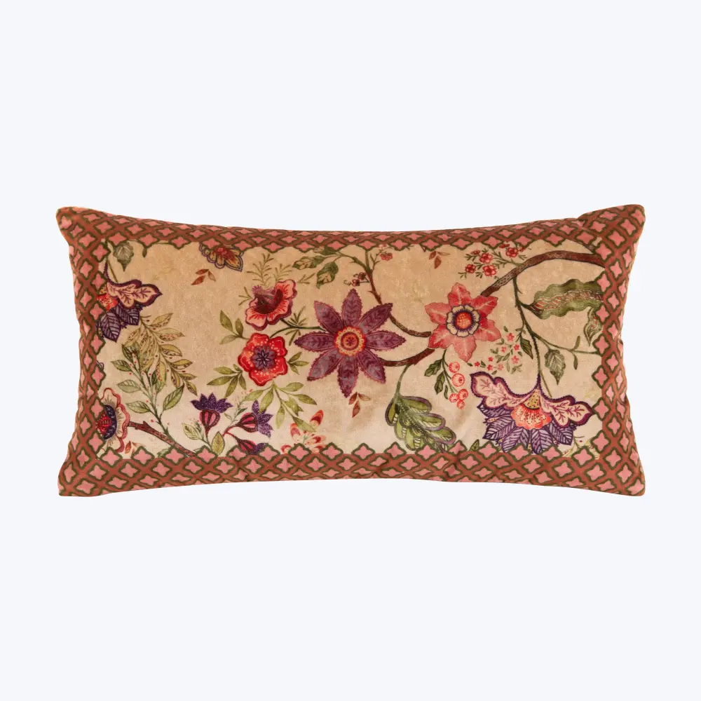 Handcrafted Designer Floreal World Pillow