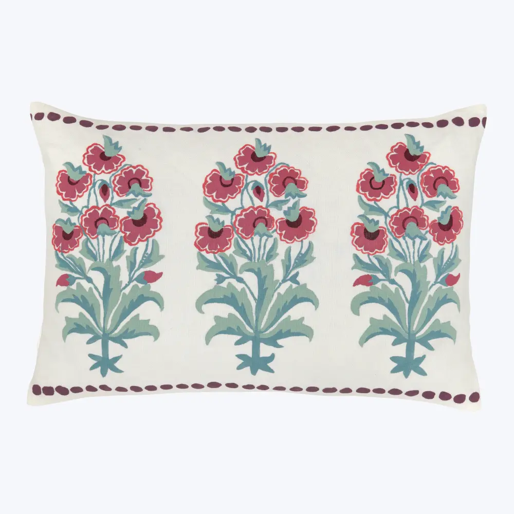 Handcrafted Designer Flower Bouquet Pillow
