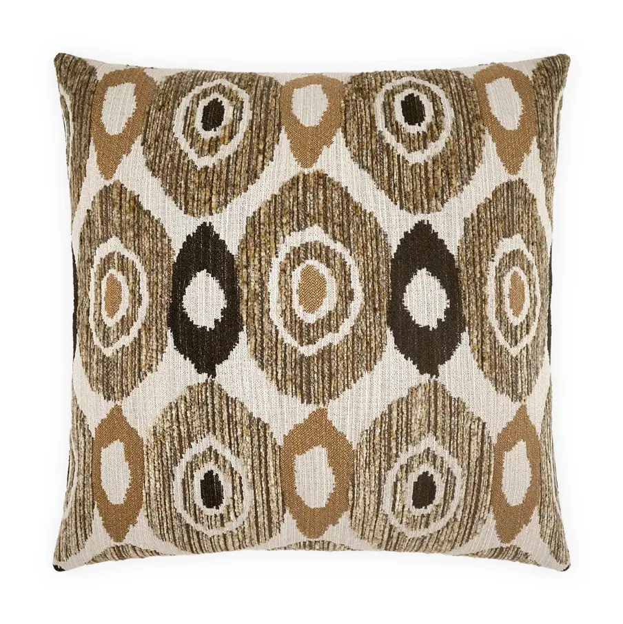 Handcrafted Designer Osirus Pillow, Rustic gold