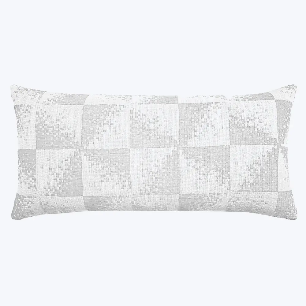 Hypoallergenic Organic Checkmate Velvety Pillow, Shell