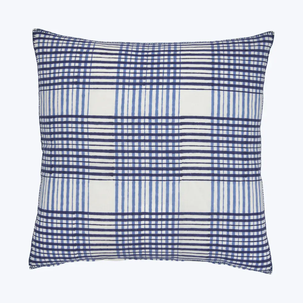 Hypoallergenic Organic Keshav Indigo Pillow