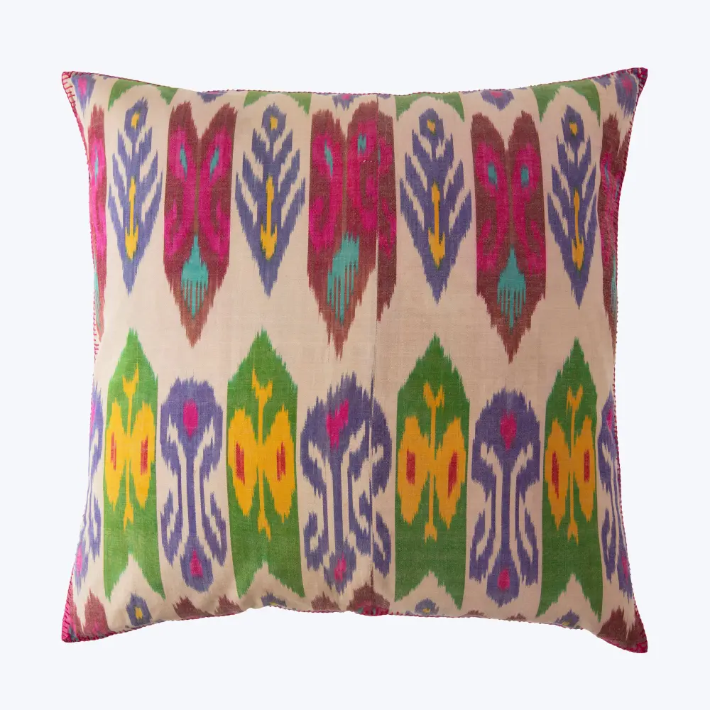 Ikat Garden Classic Cotton Pillow Wedding Decor