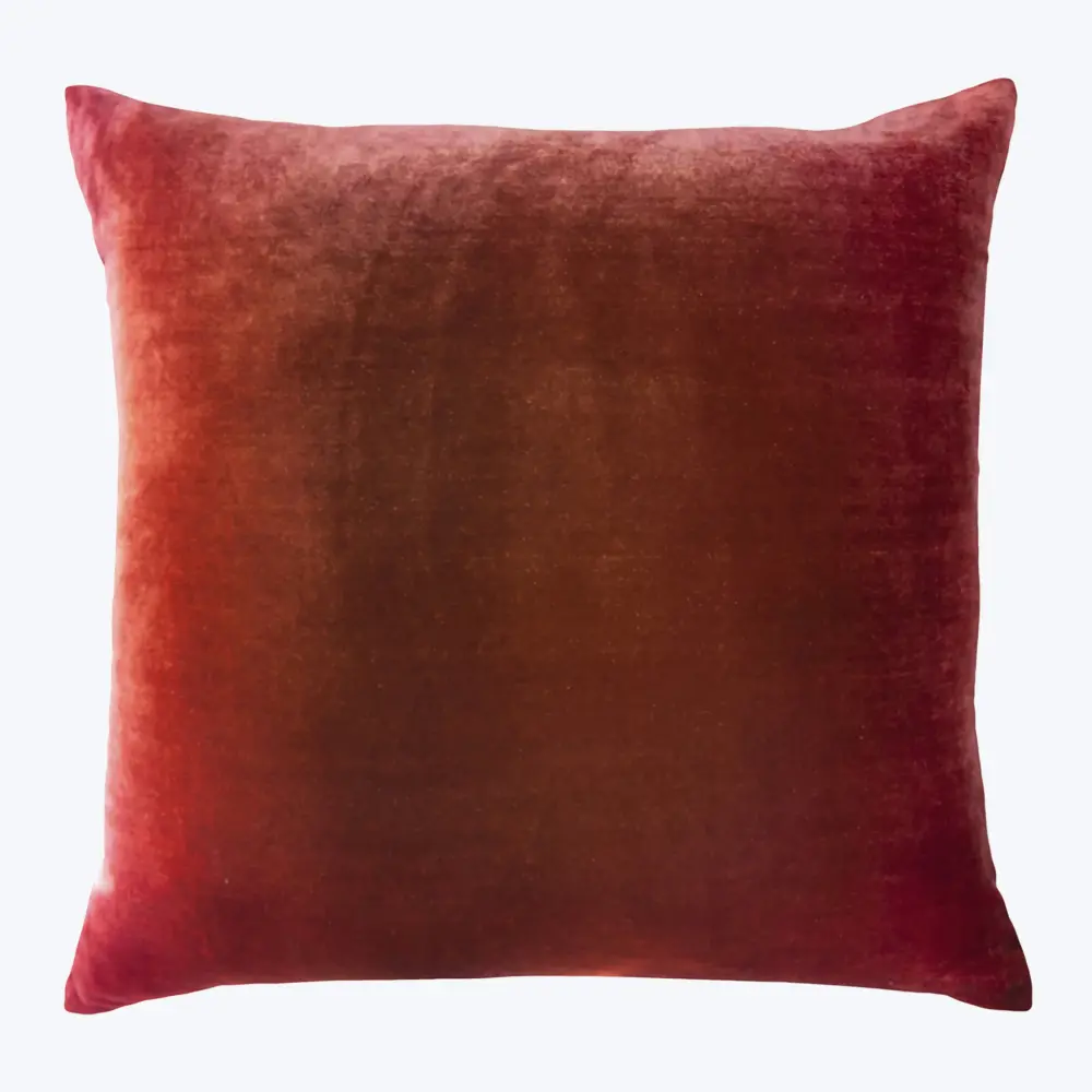 Ombre Velvet Pillow, Wildberry