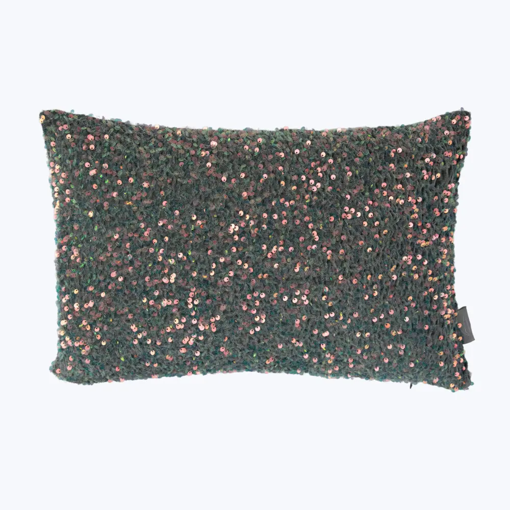 Sequin Thunderstruck Lumbar Pillow Compatible 18x18 Inserts