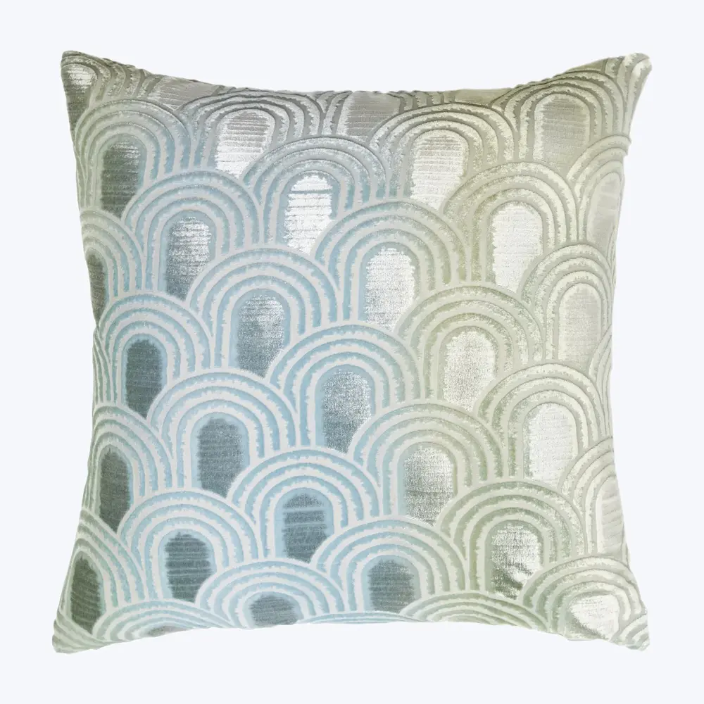 Tassel Endless Velour Pillow Ice