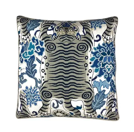 Tiger Eye Navy Pillow