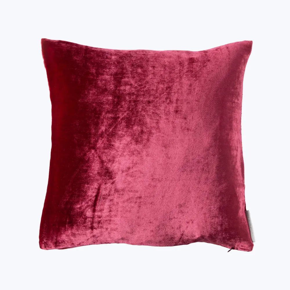 Velvet Pillow, Raspberry