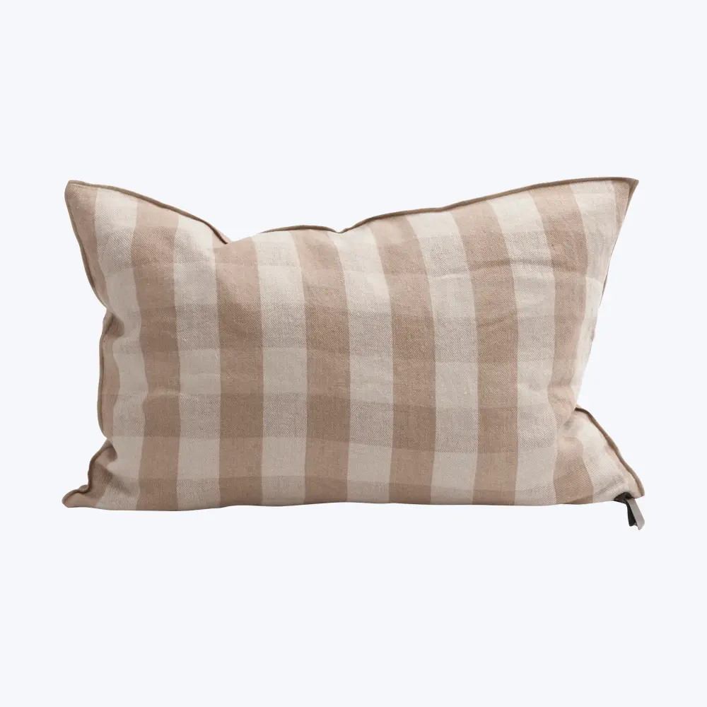 Vichy Cottage Washed Flax Pillow Accent Chair