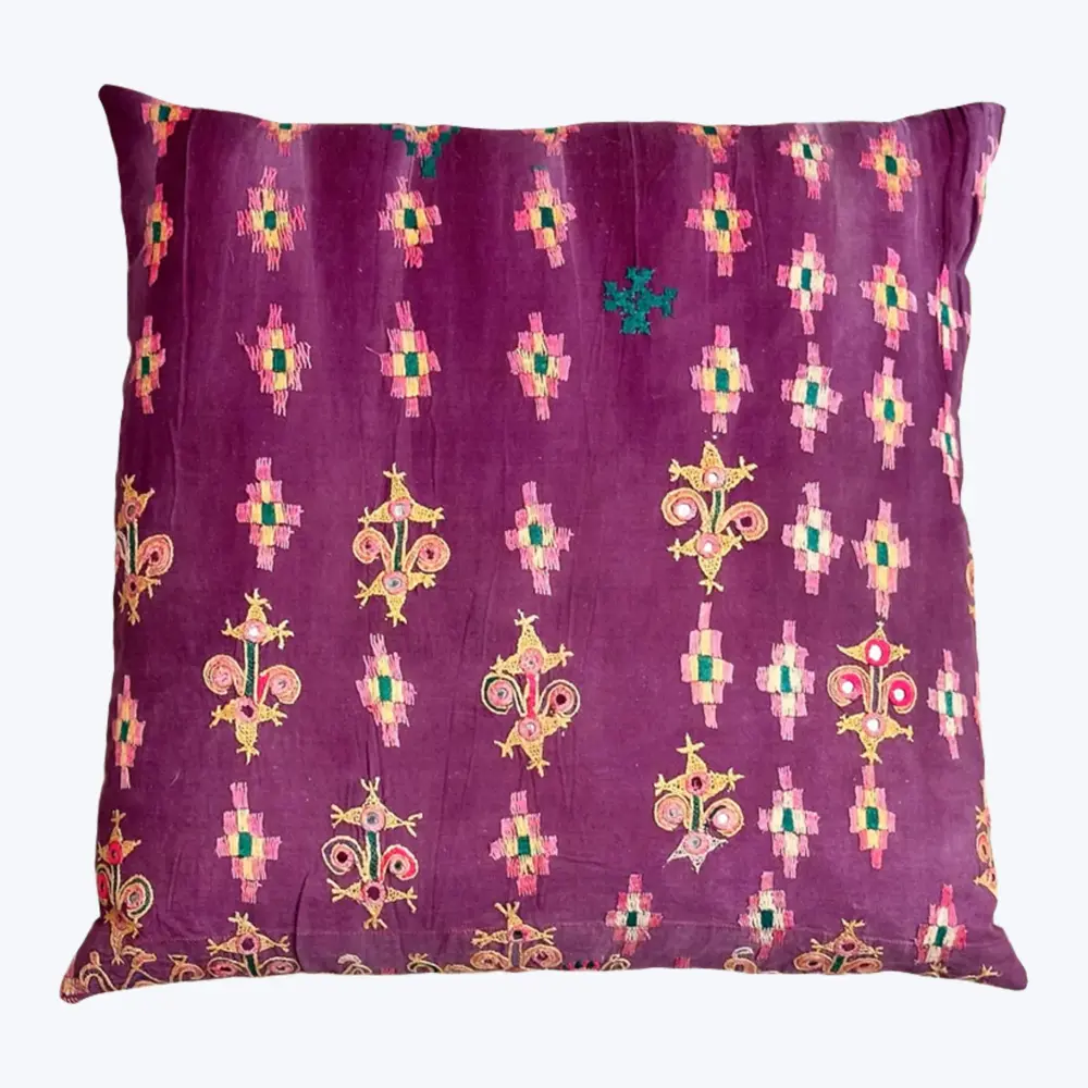 Vintage Banjara Embroidered Pillow