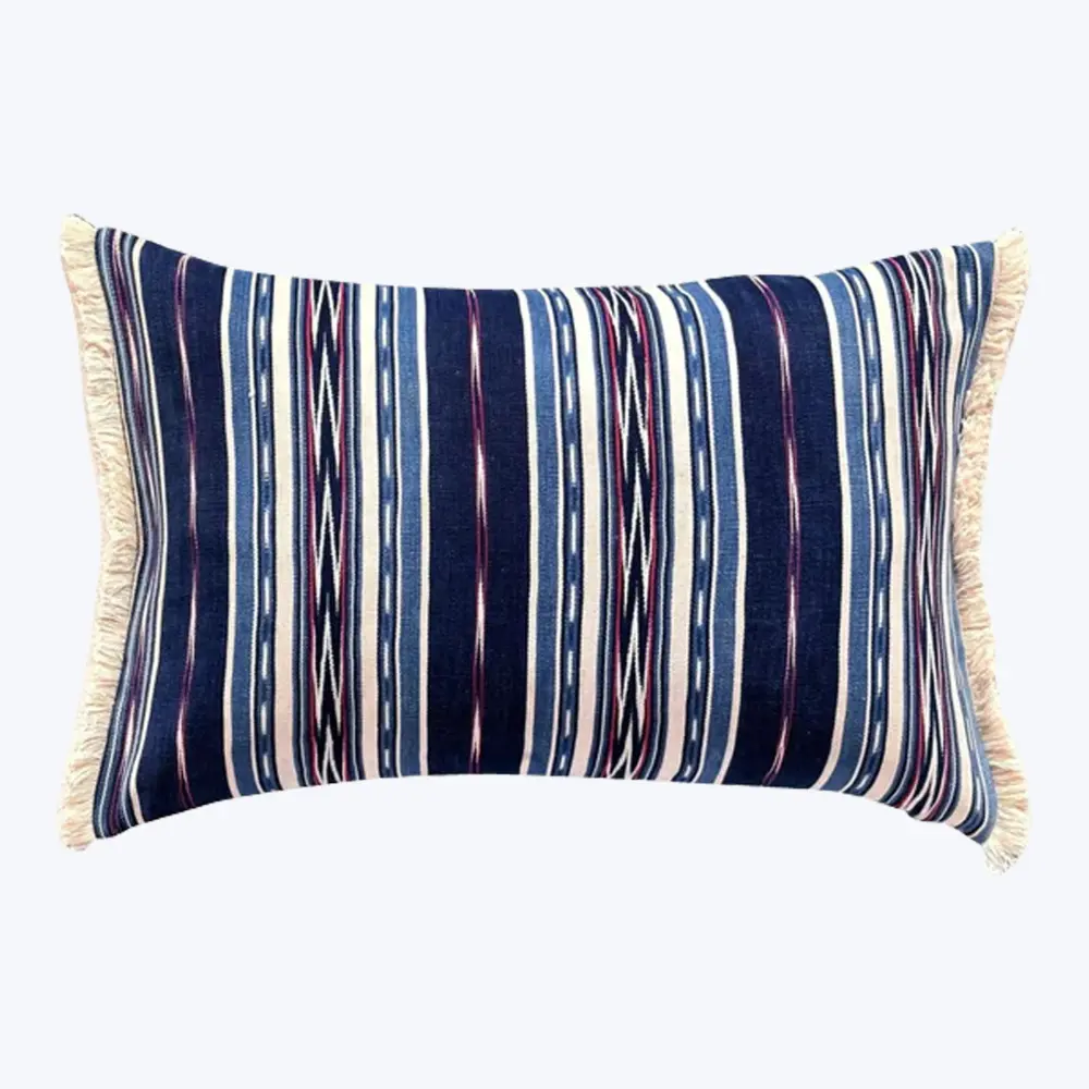 Washable Woven Poncho Lumbar Pillow