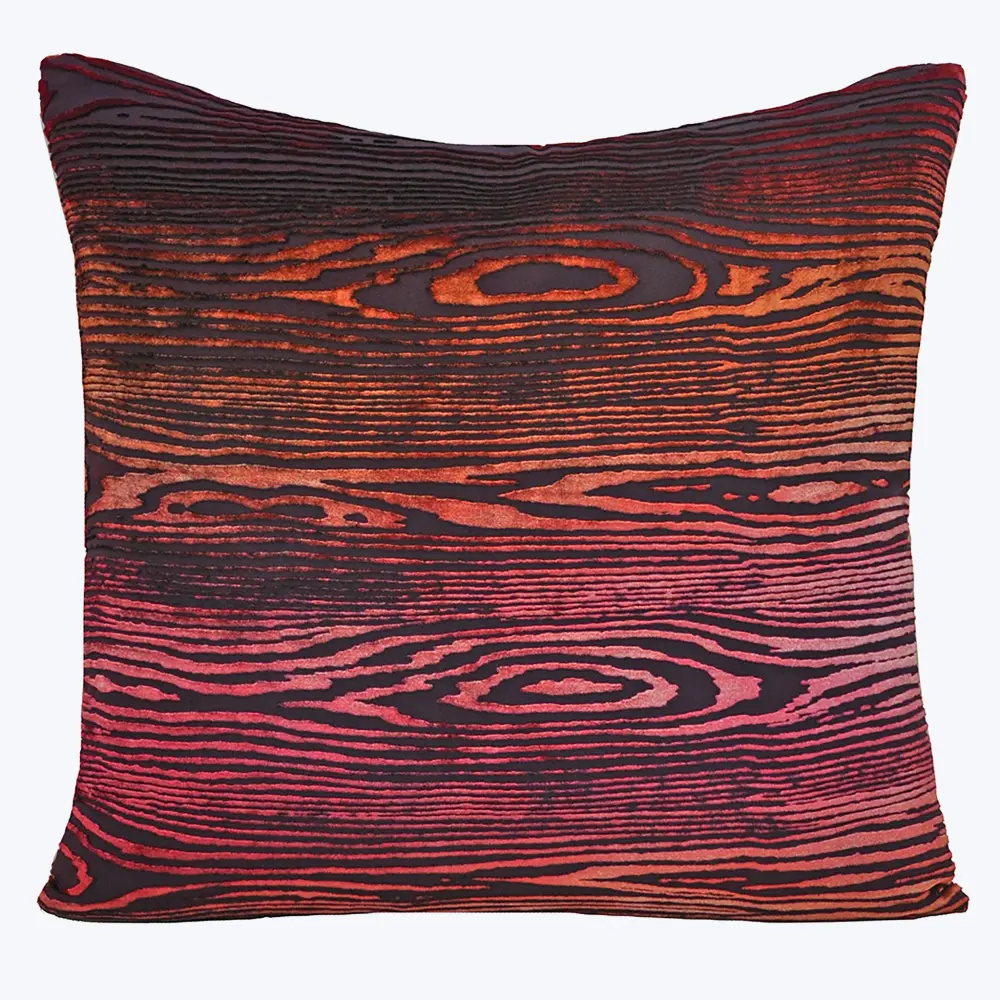 Woodgrain Soft-touch Pillow, Wildberry