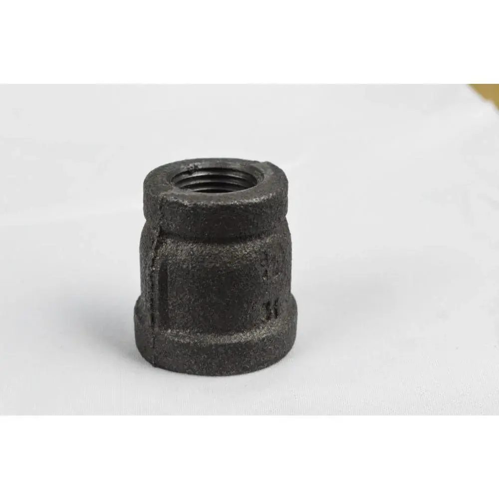 1-1/2" X 1" DOMESTIC EBONY MALLEABLE IRON REDUCING COUPLING-USA | 1700W |