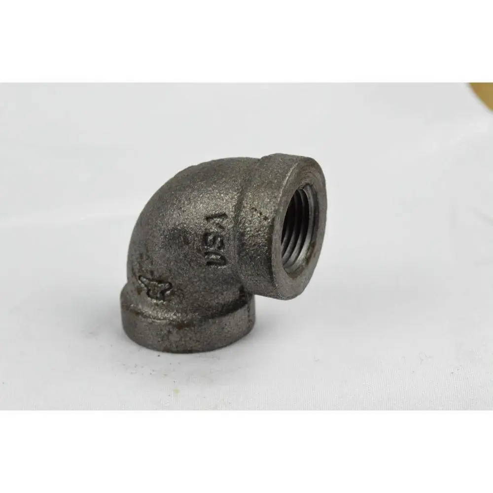 1-1/4" DOMESTIC CHARCOAL MALLEABLE IRON REDUCING 90 ELBOW-USA