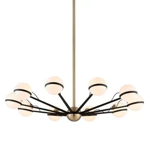 Ace 10 Light Chandelier - Hand-Worked Iron
