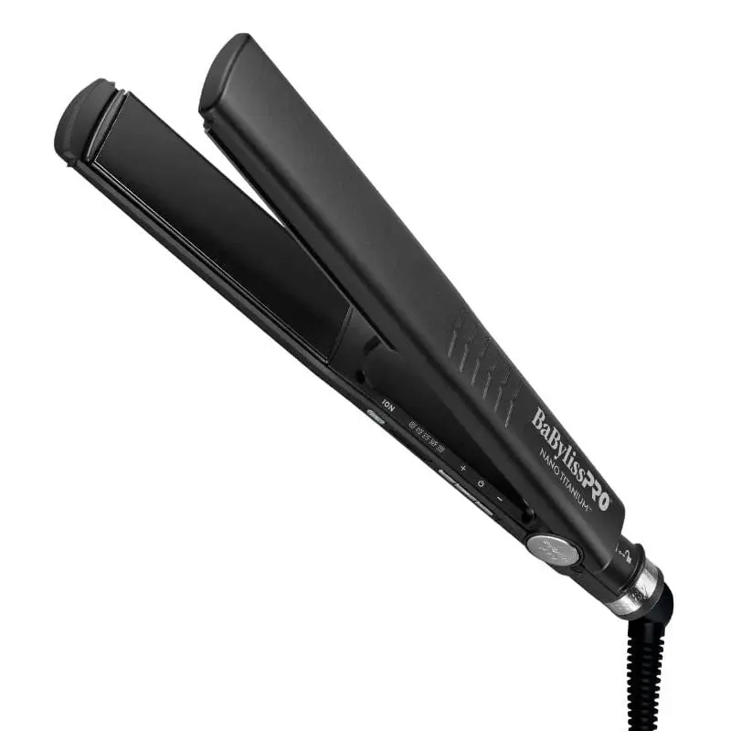 Ergonomic Non-Stick Nano Titanium Two-part Ionic Flat Iron 1-1/4"