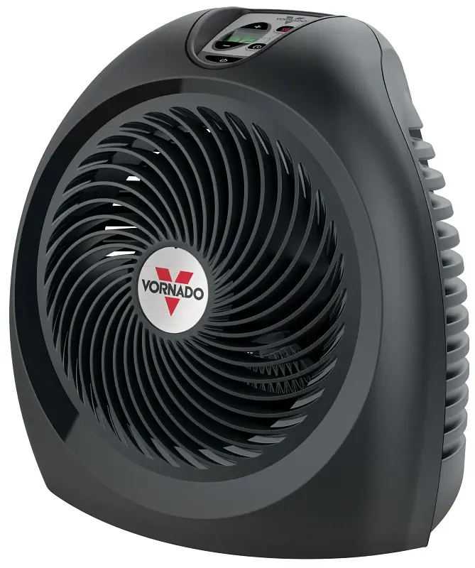 Vornado AVH2 Series EH1-0104-06 Wi-fi Vortex Heater, 13 , 120 V, 750/1500 W, 5120 Btu Heating, 2-Heating Stage, Black