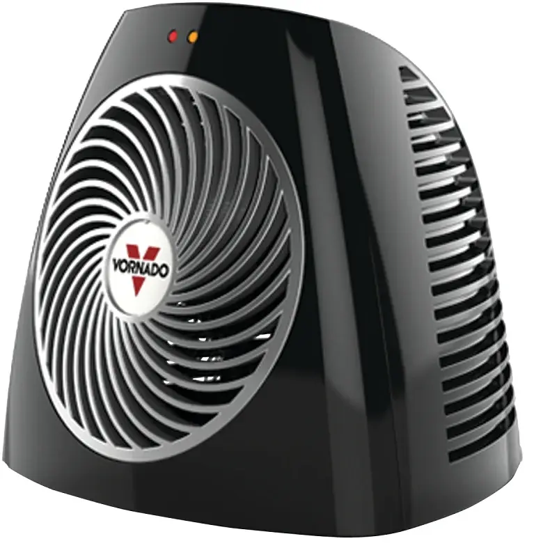 Vornado VH101 Series EH1-0105-06 Personal Vortex Heater, 6.25 , 120 V, 375/750 W, 5120 Btu Heating, 2-Heating Stage