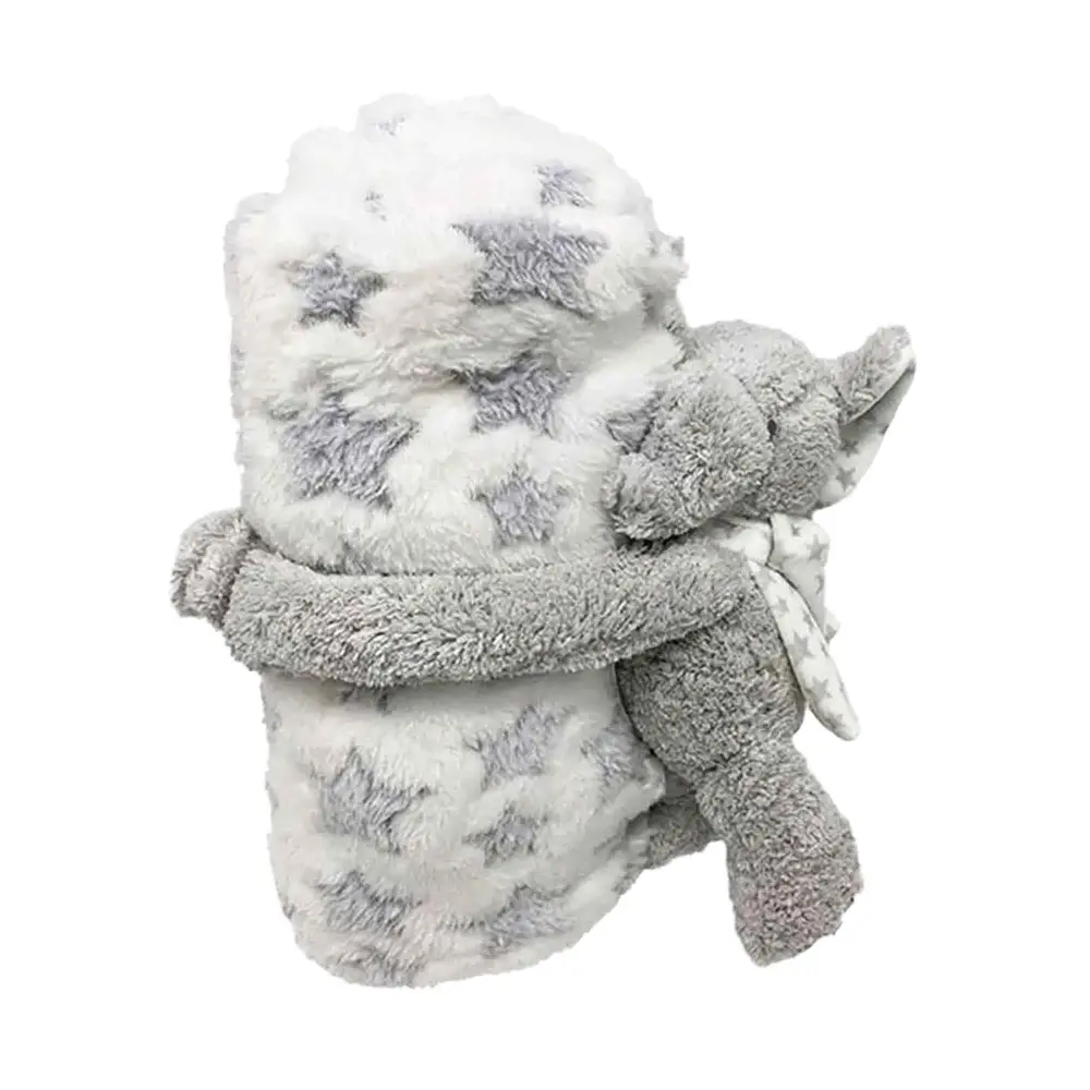 Throw Children 27'' x 39'' Plush Toy, Elephant