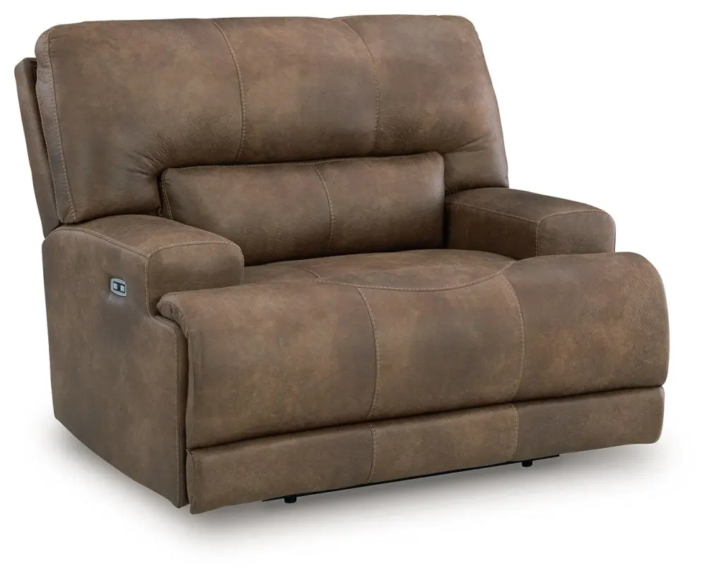 Beckley Place - Power Recliner Adaptable Headrest - Earth