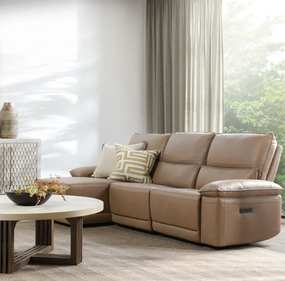 Branford Power Recliner Sectional w/ LAF Chaise