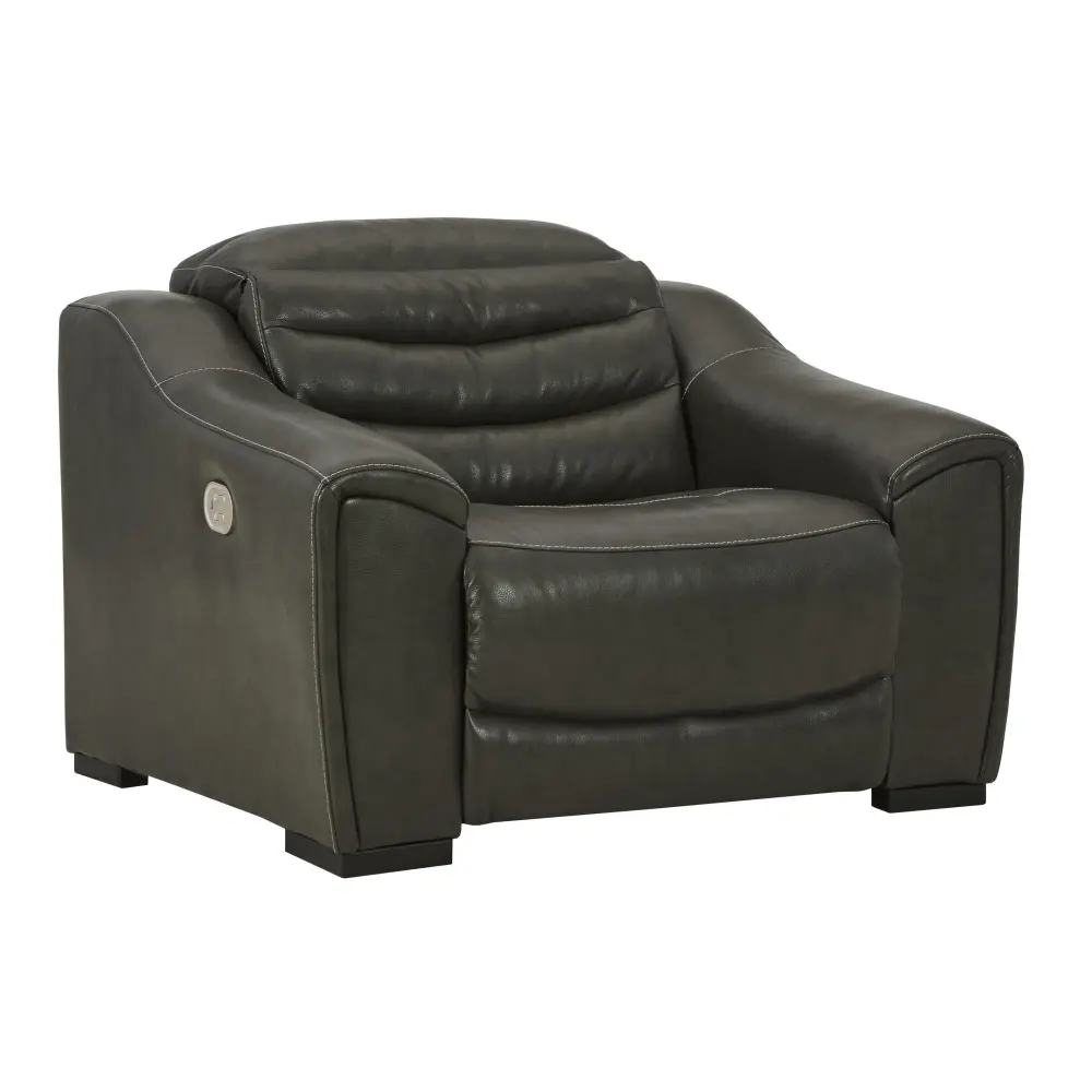 Diamond Modern Furniture Exclusive Design Center Line Power Leather Match Recliner U6340413
